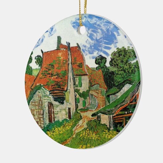 Village Street, van Vincent van Gogh Keramisch Ornament (Links)
