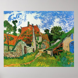 Village Street, van Vincent van Gogh Poster