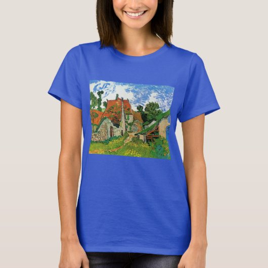 Village Street, van Vincent van Gogh T-shirt (Voorkant)