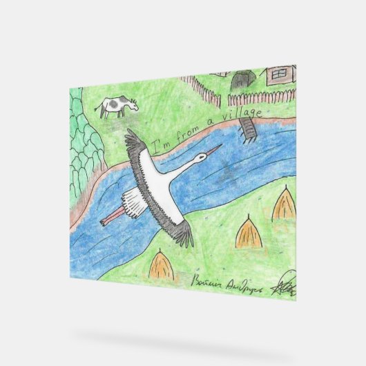 Village Vibes Acryl Bord (Hoek)