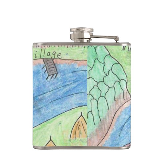 Village Vibes Heupfles (Achterkant)