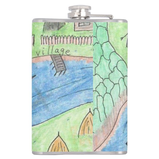 Village Vibes Heupfles (Achterkant)