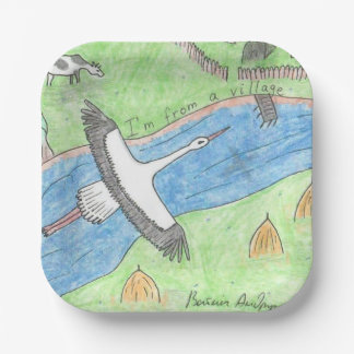 Village Vibes Papieren Bordje