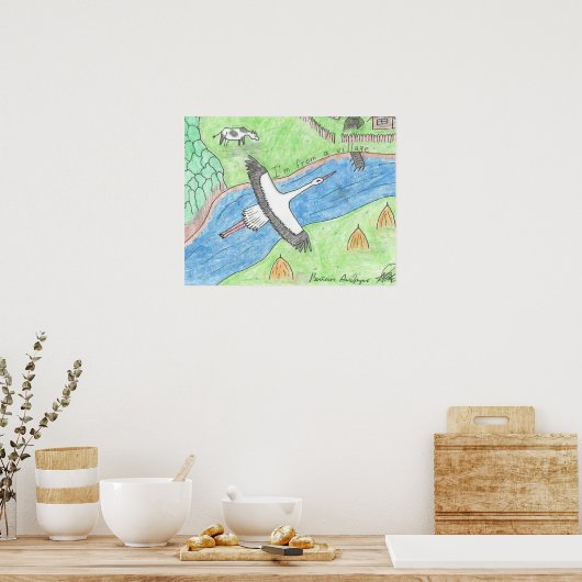 Village Vibes Poster (Keuken)