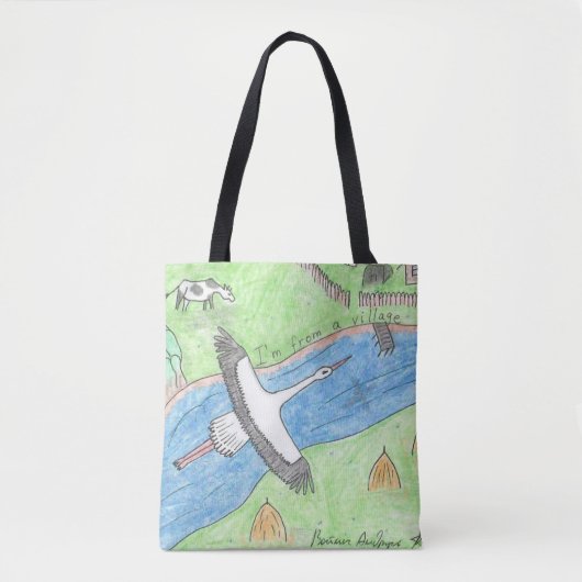 Village Vibes Tote Bag (Voorkant)
