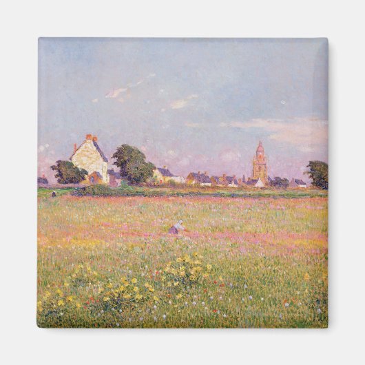 Village vlakbij Rouen Magneet (Voorkant)