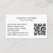 Village Waterverf Makelaar Makelaar QRCode Visitekaartje (Achterkant)