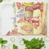 Village Wedding Cats door Louis Wain Theedoek (Gevouwen)