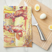 Village Wedding Cats door Louis Wain Theedoek (Quarter Fold)