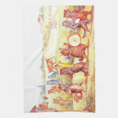 Village Wedding Cats door Louis Wain Theedoek (Verticaal)