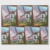 Village Windmill Cadeaupapier (Vlak)