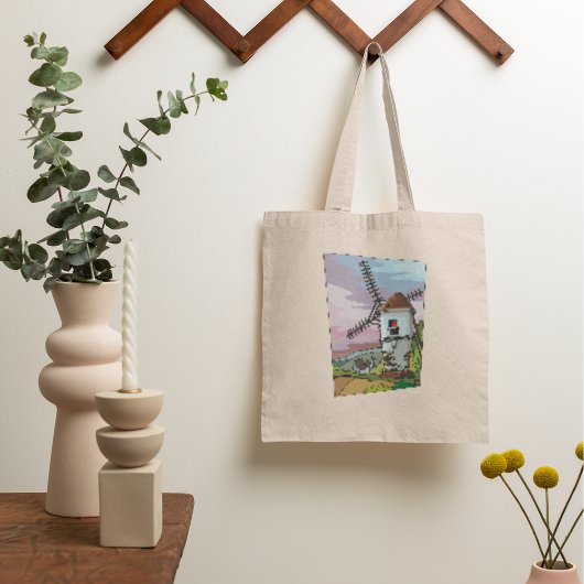 Village Windmill Canvas tas