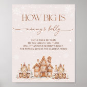 Village Winter Holiday Hoe groot is de buik van ma Poster (Voorkant)
