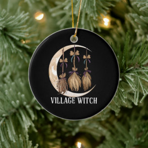 Village Witch Gothic Occult Wicca Pagan Natuur Keramisch Ornament