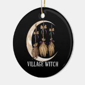 Village Witch Gothic Occult Wicca Pagan Natuur Keramisch Ornament (Links)