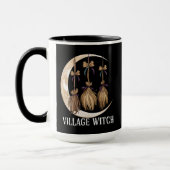 Village Witch Gothic Occult Wicca Pagan Natuur Mok (Links)