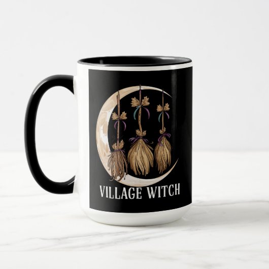 Village Witch Gothic Occult Wicca Pagan Natuur Mok (Links)