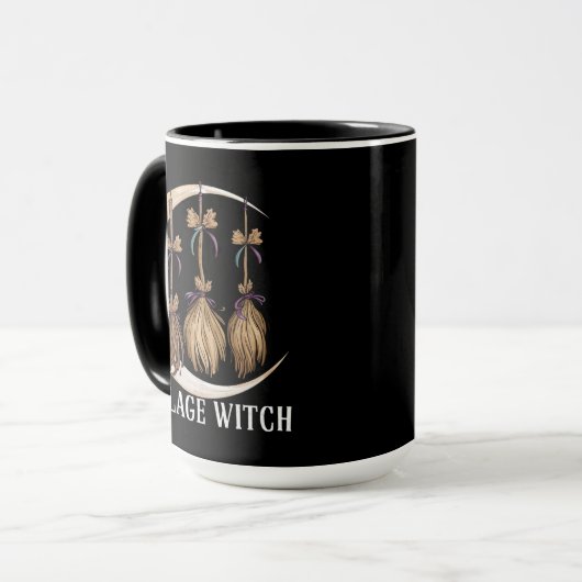 Village Witch Gothic Occult Wicca Pagan Natuur Mok (Voorkant links)