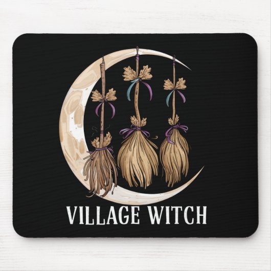 Village Witch Gothic Occult Wicca Pagan Natuur Muismat (Voorkant)