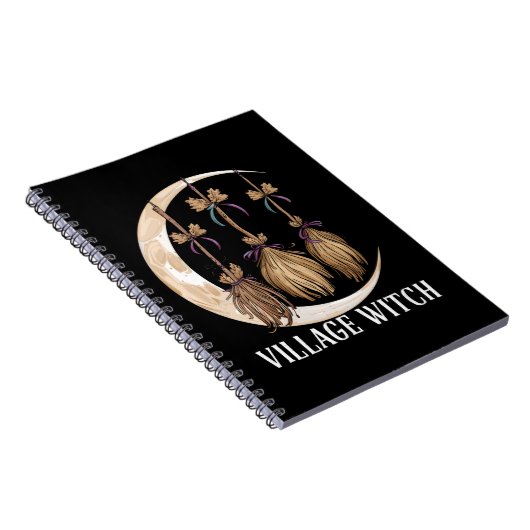 Village Witch Gothic Occult Wicca Pagan Natuur Notitieboek (Rechterzijde)