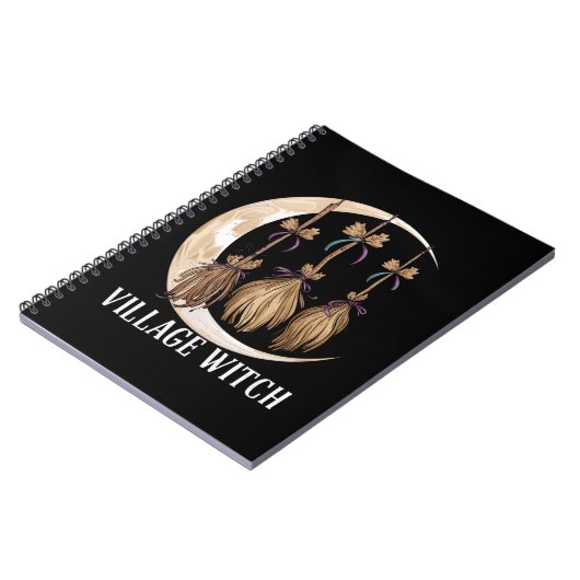 Village Witch Gothic Occult Wicca Pagan Natuur Notitieboek (Linkerzijde)