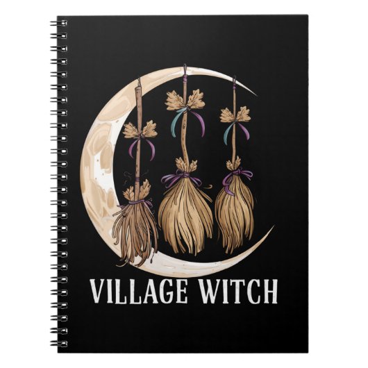Village Witch Gothic Occult Wicca Pagan Natuur Notitieboek (Voorkant)