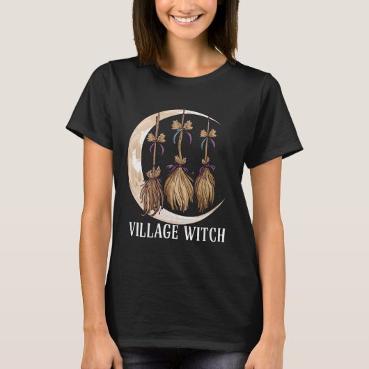 Village Witch Gothic Occult Wicca Pagan Natuur T-shirt (Voorkant)