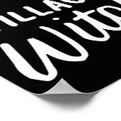 Village Witch Grappig Halloween Wicca Wiccan Witch Poster (Hoek)