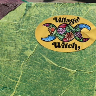 Village Witch Ovale Sticker