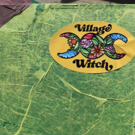 Village Witch Ovale Sticker
