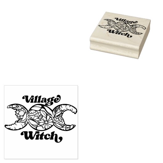 Village Witch Rubberstempel (Gestempeld)