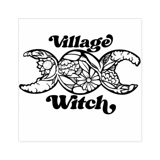 Village Witch Rubberstempel (Afrduk)