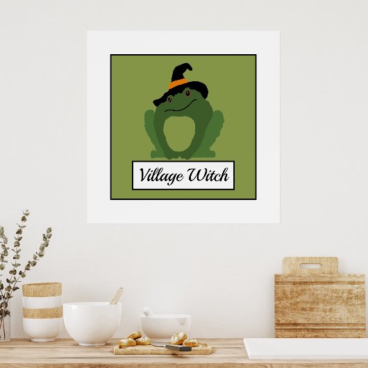 Village Witch, Toad Poster (Keuken)