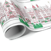 Village Wrapping Paper voor vakantiewoningen Cadeaupapier (Rol Hoek)