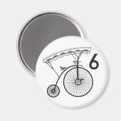 Villager 6-badge magneet (Voorkant / Achterkant)