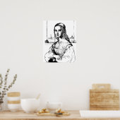 Villager Monalisa art Poster (Keuken)