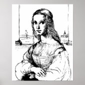 Villager Monalisa art Poster (Voorkant)