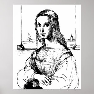 Villager Monalisa art Poster