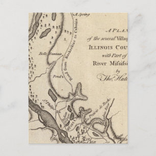 Villages in Illinois Briefkaart