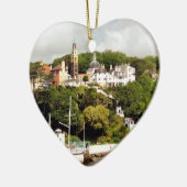 VILLAGES VAN WALES KERAMISCH ORNAMENT (Links)