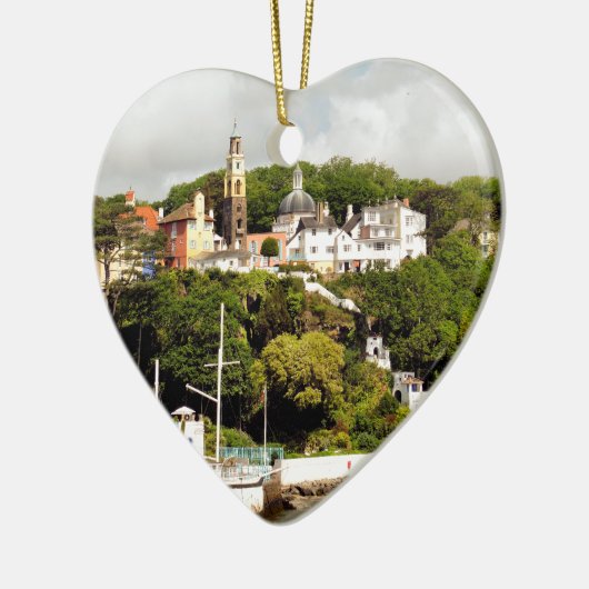 VILLAGES VAN WALES KERAMISCH ORNAMENT (Links)