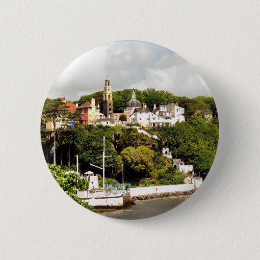 VILLAGES VAN WALES RONDE BUTTON 5,7 CM (Voorkant)
