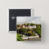 VILLAGES VAN WALES VIERKANTE BUTTON 5,1 CM (Voorkant /achterkant)