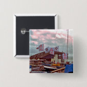 VILLAGES VAN WALES VIERKANTE BUTTON 5,1 CM (Voorkant /achterkant)