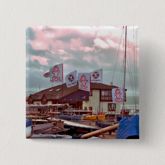 VILLAGES VAN WALES VIERKANTE BUTTON 5,1 CM (Voorkant)