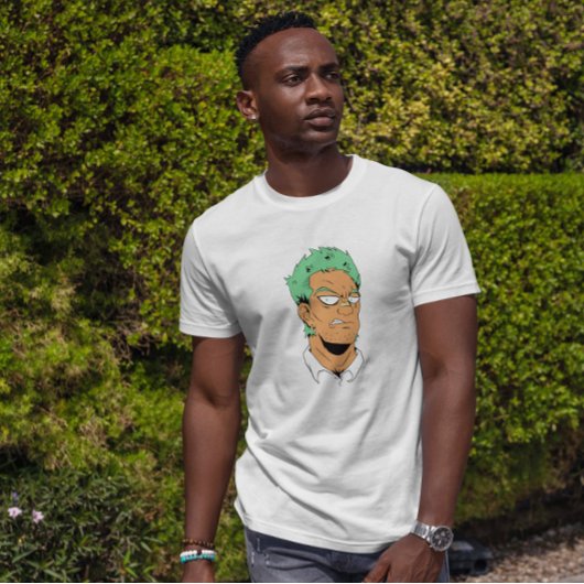 Villain Anime Guy Face T-shirt