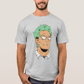 Villain Anime Guy Face T-shirt (Voorkant)