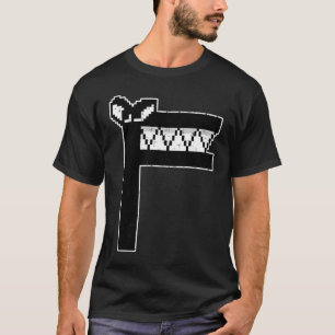 Villain Letter F Costume Boys Pixel Alphabet Lore T-shirt
