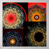 Villain Mandala Collage Poster (Voorkant)