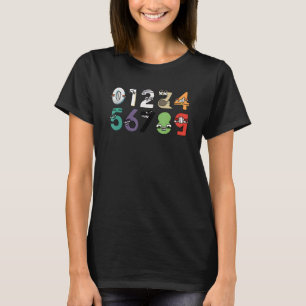 Villain Number 0-9 Costume Boys Matching Evil Numb T-shirt